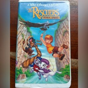 Disney's The Rescuers Down Under VHS - Vibrant Cover Art; Black Diamond